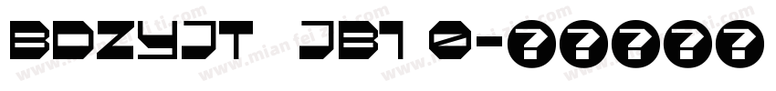 BDZYJT  JB1 0字体转换